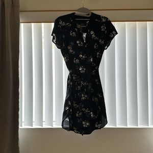 Blue floral summer dress